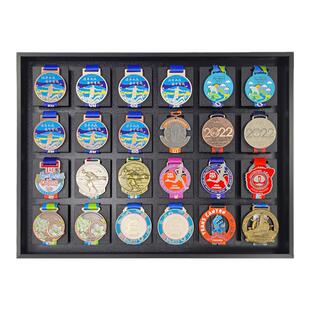 马拉松奖牌展示框keep金牌收纳架荣誉奖牌铝合金相框体育运动挂墙