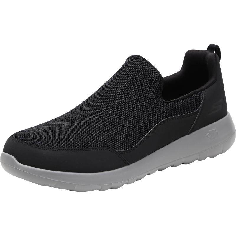 Skechers斯凯奇男中老年爸爸鞋一脚蹬健步鞋懒人鞋厚底运动休闲鞋