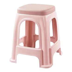 （十张特价）塑料凳子加厚家用成人餐桌凳高脚凳椅子特厚餐厅浴室