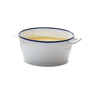 驼背雨奶奶家用陶瓷餐具小号双耳碗防烫单个碗小汤碗简约泡面碗