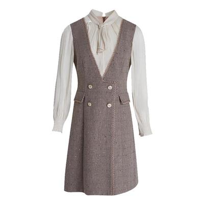 乔万尼拼接修身连衣裙