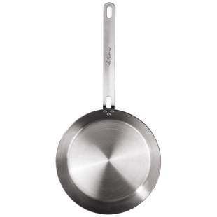 【澳洲老爸】高碳钢精铁锅平底牛排煎锅无涂层家用物理不粘锅26cm