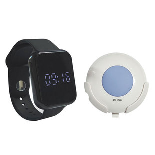 手表式无线智能遥控振动手环可充电孕妇坐月老人病人聋哑人呼叫器