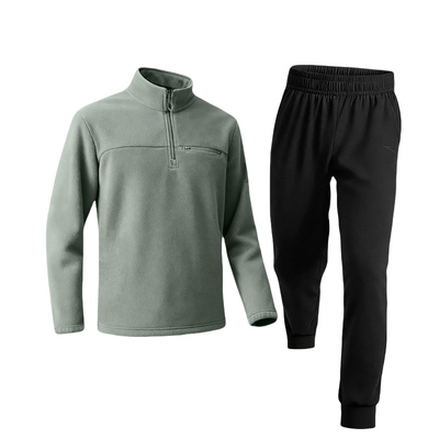 安踏摇粒绒运动套装男款