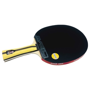 红双喜 4星级4002乒乓球拍双面反胶单支长柄短柄横拍直拍四星4006