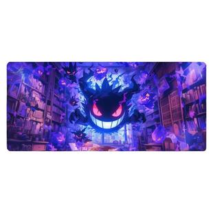 鼠标垫超大号精灵宝可梦耿鬼办公桌面电脑桌垫动漫电竞键盘垫防滑