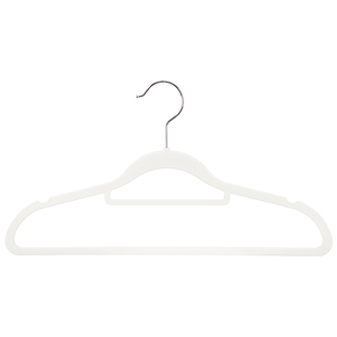 霜山衣架家用无痕超薄晒衣架阳台非植绒浸塑衣架衣柜防滑衣撑挂架