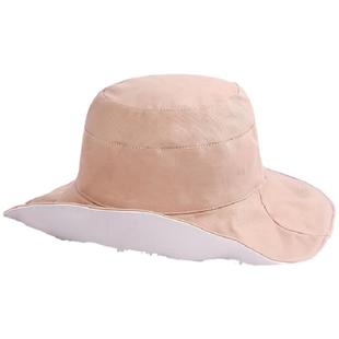 渔夫帽女款遮脸双面防晒紫外线大帽檐遮阳太阳帽春夏帽子2025新款