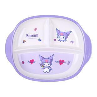 库洛米儿童碗勺餐具卡通可爱早餐盘宝宝专用防摔碗婴儿辅食防烫碗