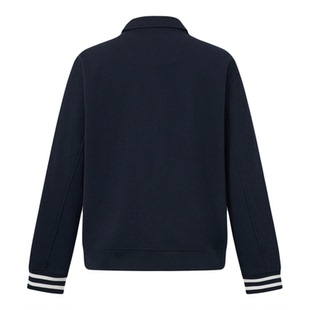 【秋季新品】GOLDEN BEAR/金熊 新款男装上衣纯色翻领卫衣外套