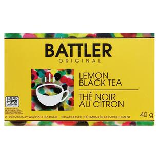 巴特勒BATTLER柠檬红茶 盒装20片茶包伴手礼斯里兰卡进口水果味茶