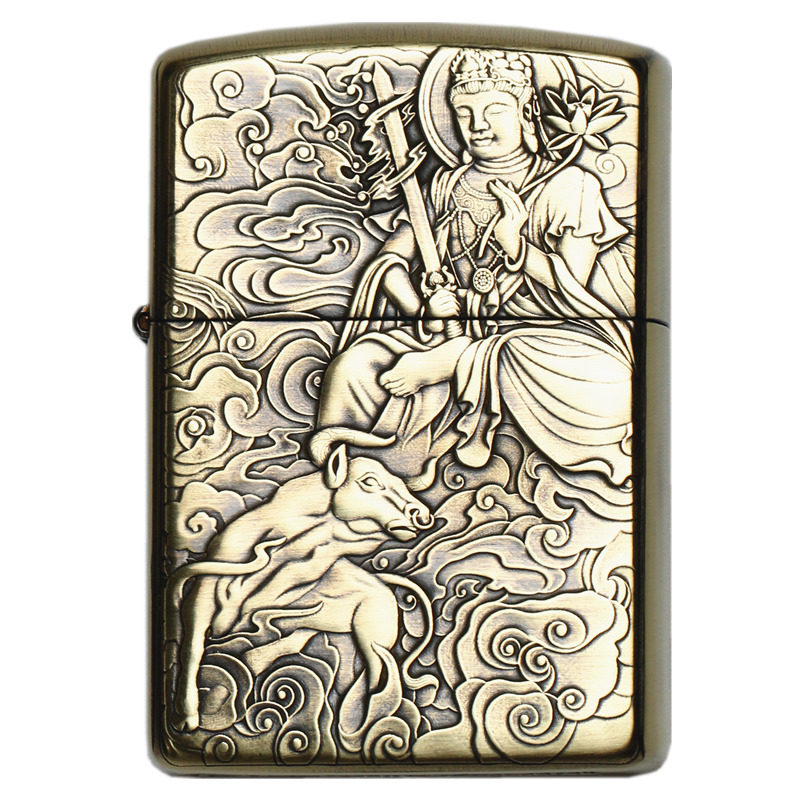 ZIPPO芝宝防风打火机纯铜盔甲
