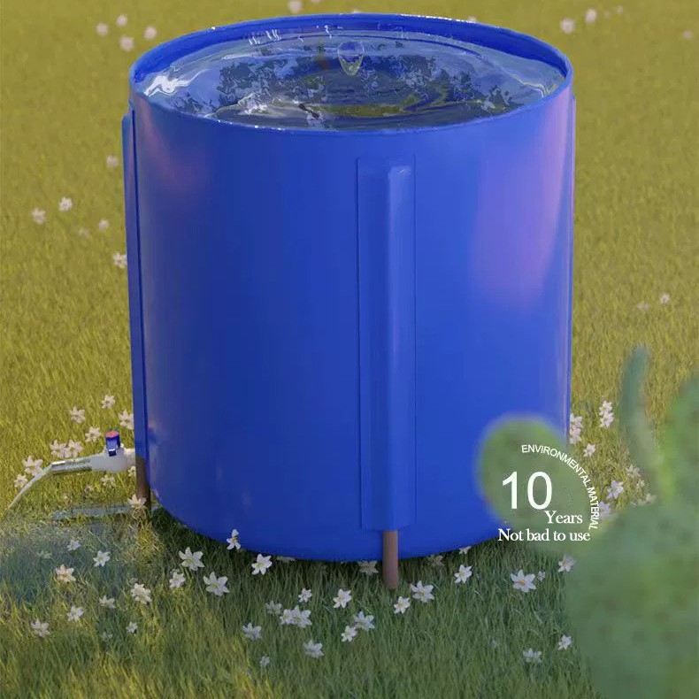 支架水池圆形加厚防水布钓鱼外雨用户家换水桶鱼池收集器水池桶水