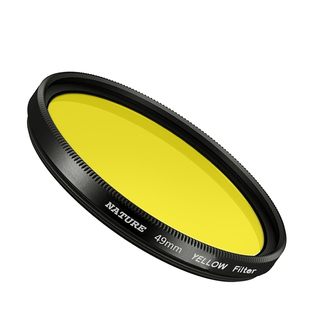 大自然黄色滤镜39/37/43/46/49/52/55/58/62mm大画幅黑白摄影黄镜