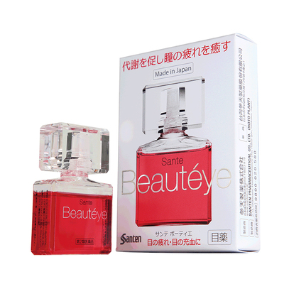 日本参天眼药水Beauteye玫瑰滴眼液12ml缓解眼疲劳去红血丝正品