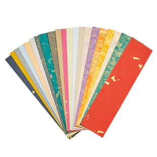 蜡染宣纸书法文创diy字签半生熟书法小纸条作品纸字条手写卡片彩色个性手机壳一笔笺空白古风软笔毛笔专用