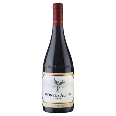 【2瓶】montes蒙特斯欧法西拉干红葡萄酒智利原瓶进口双支礼袋装