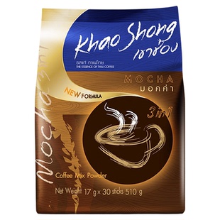 正品泰国原装进口高盛高崇摩卡三合一条装速溶咖啡粉510g袋装组合
