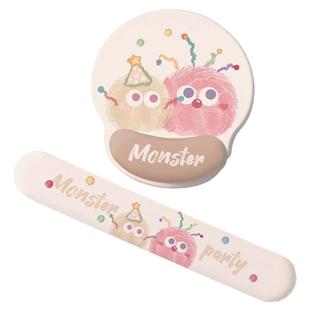 可爱小号鼠标垫护腕女生高颜值办公室电脑桌垫带键盘手托家用垫子