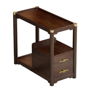 新中式边几煮茶几可移动床头柜沙发角几客厅轻奢窗头柜棋牌室边柜