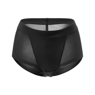 黑天鹅无痕裤收腹中腰透气女士内裤薄款提臀抗菌打底裤