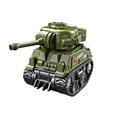坦克中性回力合金玩具