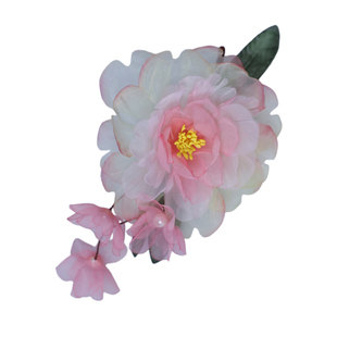 粉色烫花古风发饰花神芍药花唐制汉服头饰全套发夹女2025新款高端