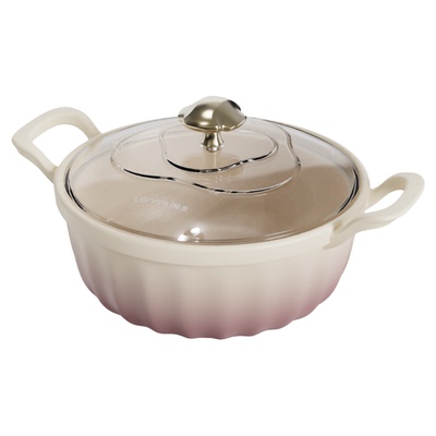 lanmi懒米透香砂锅煲可视玻璃盖