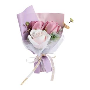 小花束永生花香皂花装饰三八母亲节生日礼品盒仿真花干花迷你花