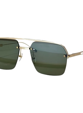 欧美方形男女半框显瘦老钱风墨镜