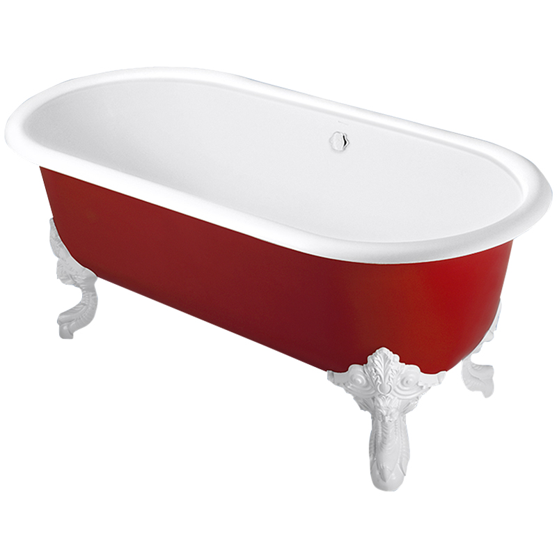 科勒铸铁浴缸歌莱1.8m欧式成人家用独立式铸铁浴缸贵妃浴缸11195T