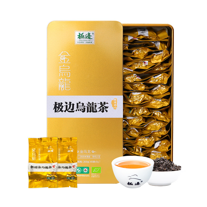 极边金乌龙浓香型高山乌龙茶礼盒装茶叶200g