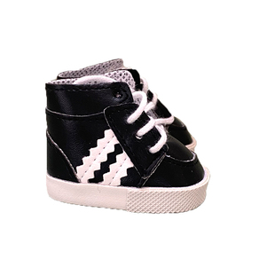 现货20cm娃用鞋子玩偶公仔用棉花娃娃鞋10cm高筒靴皮鞋bjd6分波鞋