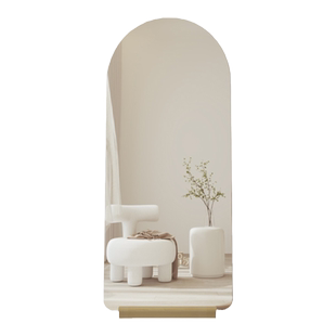 高级感全身镜家用卧室镜子奶油风网红试衣镜贴墙自粘壁挂式落地镜