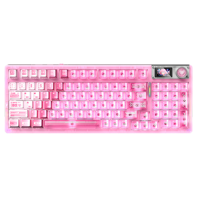狼蛛F98ProV3无线三模客制化机械键盘电竞游戏专用女生高颜值键盘