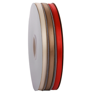 6mm宽编发彩带服装辅料缎带丝带绸带织带布带DIY礼品包装(高密)