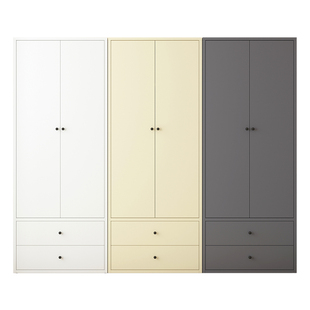 钢制衣柜家用卧室储物柜小户型出租房儿童简易收纳衣橱金属铁皮柜