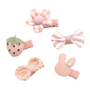 婴儿宝宝发夹可爱超萌小夹子蝴蝶结头饰儿童发卡婴幼儿汗毛夹发饰