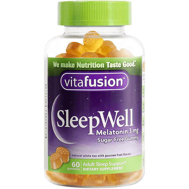 vitafusion褪黑素美国sleepwell退黑素 vf睡眠糖安瓶软糖60粒