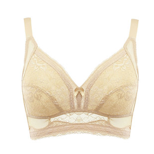 内衣女夏薄款全罩杯大胸显小防下垂聚拢胸罩无钢圈大码超薄文胸