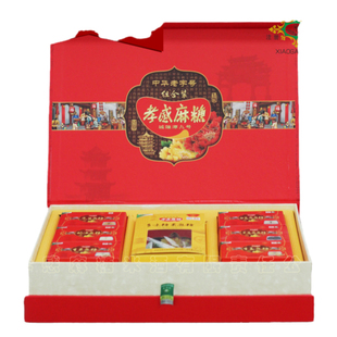 湖北特产正宗孝感麻糖金惠礼盒黑白芝麻糖果麦芽糖中华老字号送礼