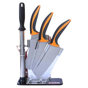 正士作金门炮弹家用厨房套刀刀具组合不锈钢菜刀套装组合刀具6件