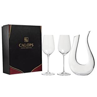 凯洛诗轻奢红酒杯套装家用醒酒器高颜值水晶高脚杯勃艮第酒具礼盒