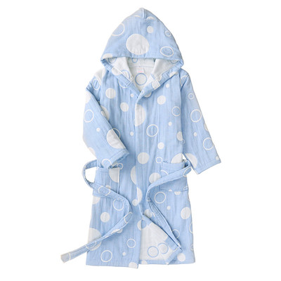 纯棉纱布儿童浴袍游泳专用速干