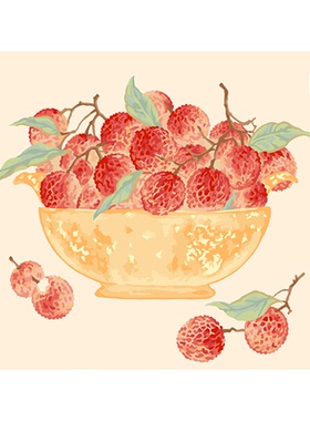 自油自画 数字油画diy手绘手工填充填色减压丙烯油彩画 顺顺利利