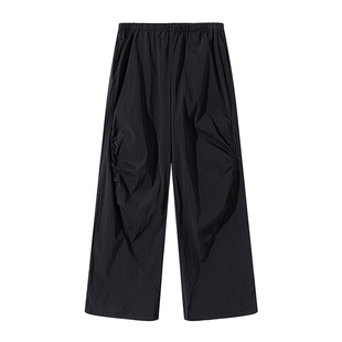 Terrawear UPF100+原纱凉感弧扭剪裁双褶抽绳户外长裤 夏季轻薄款