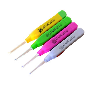 发亮带亮亮灯荧光发光耳勺灯光带灯挖耳朵大人扣耳勺耳勺灯神器女