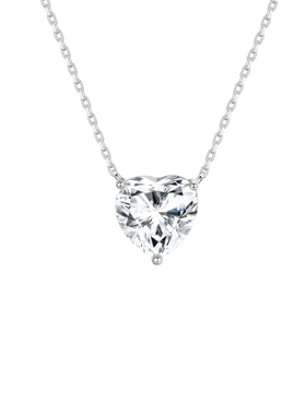 Witther小众设计爱心吊坠项链s925银轻银奢简约高级感心形锁骨链