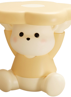 创意卡通小熊换鞋凳家用入户门口玄关网红儿童矮凳小凳子乔迁装饰