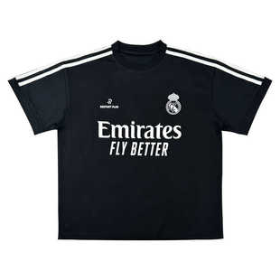 RP重启计划 美式复古球衣皇马山本耀司C罗足球服宽松足球短袖改良